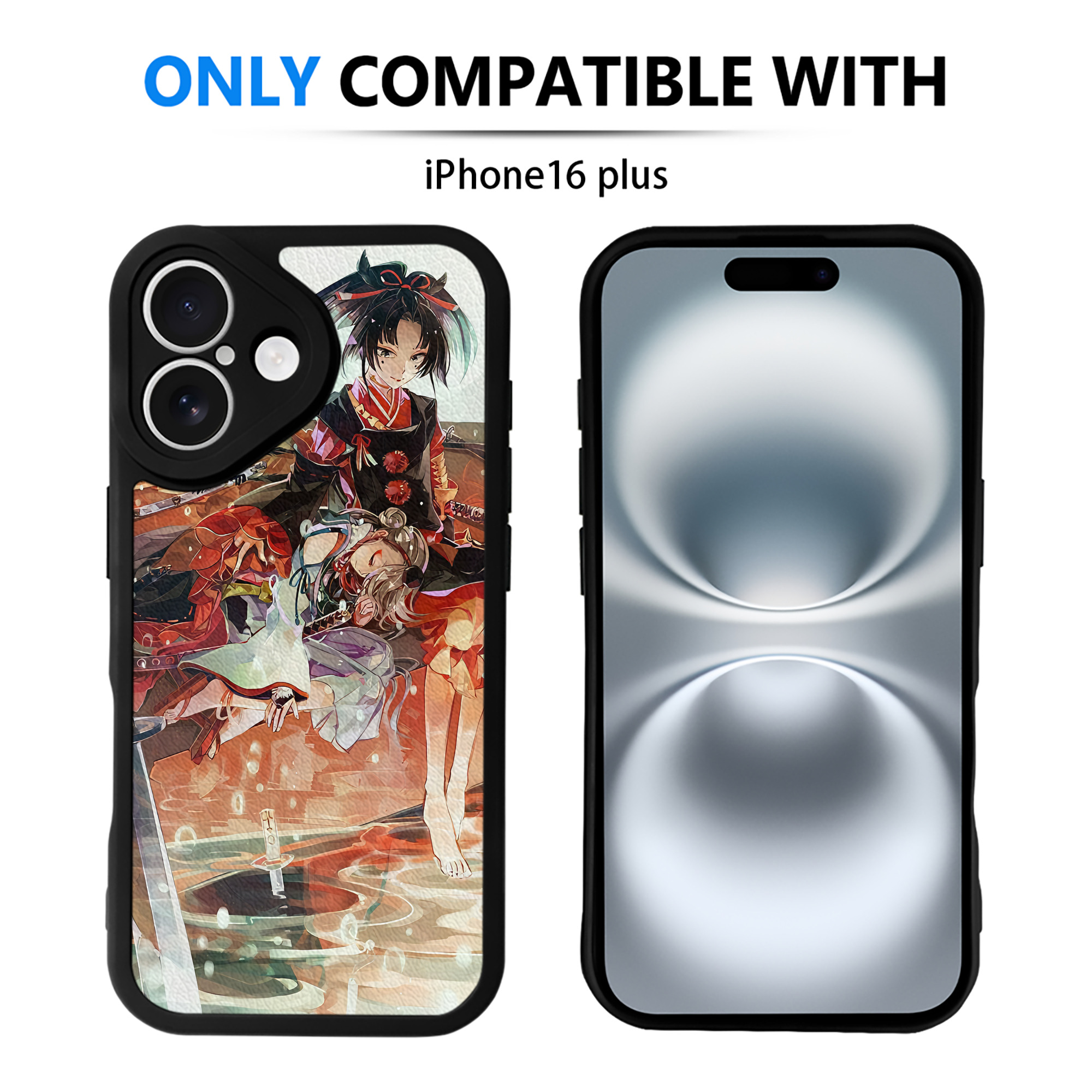 （画像用） 刀剣乱舞 Touken Ranbu 【iPhone 16シリーズ対応】シリコンスマホケース（レザー調） 材質：シリコン
